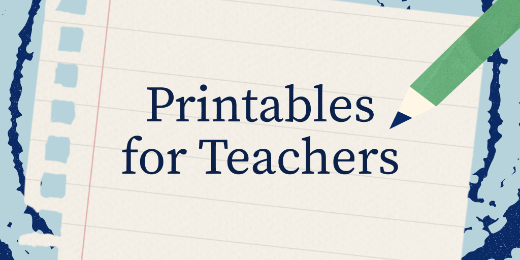 free printables and resources for teachers