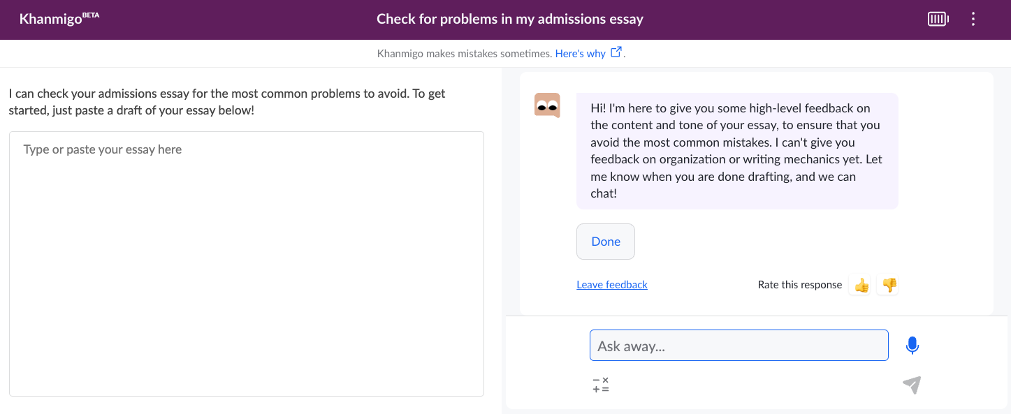 How AI Can Help You Write a Successful College Admission Essay - Khan ...