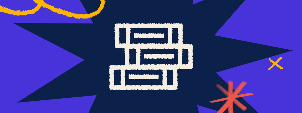 An illustration of stacked books