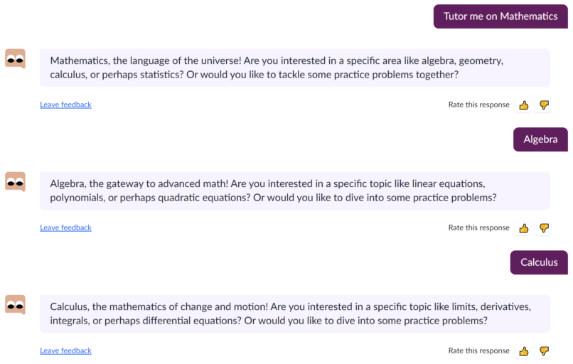 Mathematics tutoring