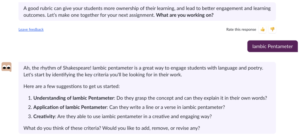 Rubric Criteria