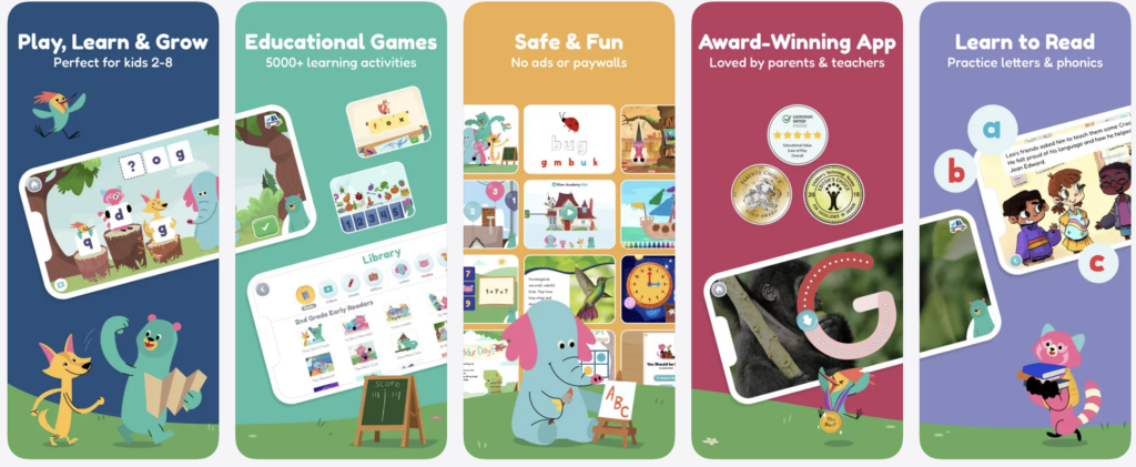 Khan Academy Kids, an educational app top pick